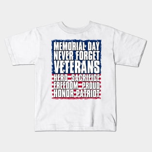 Memorial Day - Never Forget Kids T-Shirt